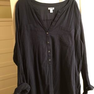 Old Navy navy gauze top XXL